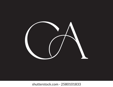CA Logo Hand Drawn Signature logo