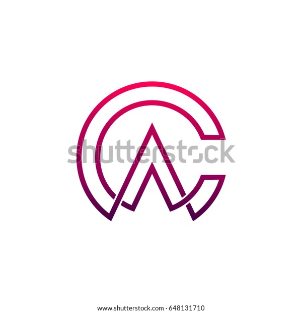 Download Ca Logo Letter C Letter Initial Stock Vector (Royalty Free ...