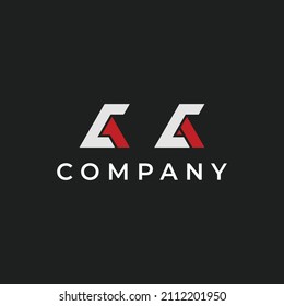 ca logo modern vector icon illustration design.