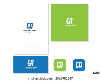 ca , ca logo vector, luxury golden logo. business design. Abstract Letters design.