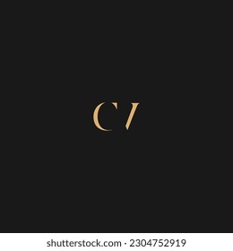 CA luxury gold creative logo template with business icon,
