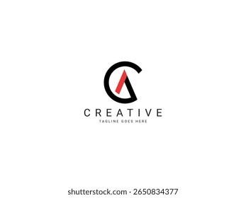 ca modern letter logo design
