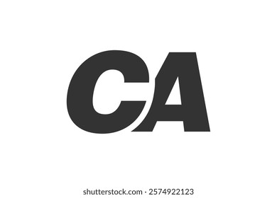 CA Techno Editable Font Logo For Corporate Branding. Bold, Futuristic Design With Unique Typographic Ideas. Minimal Custom Type And Dynamic Letter Variations For Promotion, Printing, And Book Titles