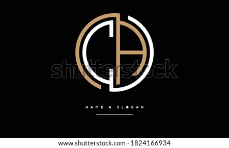CA,AC ,C ,A  Abstract letters Logo Monogram