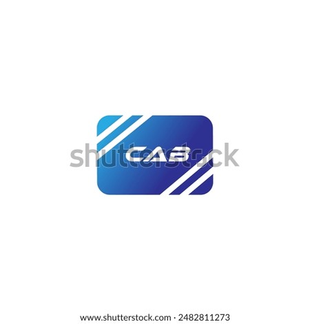 CAB, Abstract initial monogram letter alphabet logo design. An eye-catching and stylish letter CAB initial logo design that showcases simplicity at its finest.

