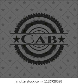 Cab dark emblem. Retro