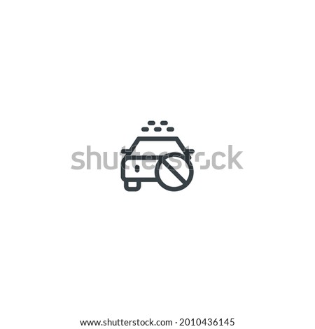 Cab Disabled - Vector Icon Pictogram