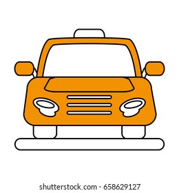 cab flat illustration