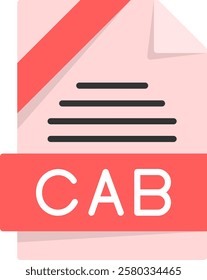 CAB Flat Style Icon Design