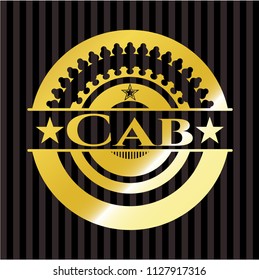 Cab gold emblem or badge