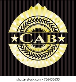 Cab golden emblem or badge