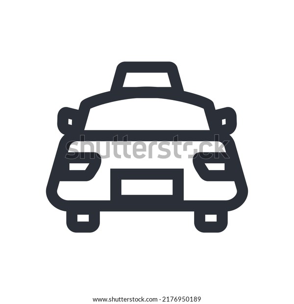Cab information
icon. Cab stand. Vector.