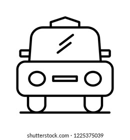 Cab line black icon