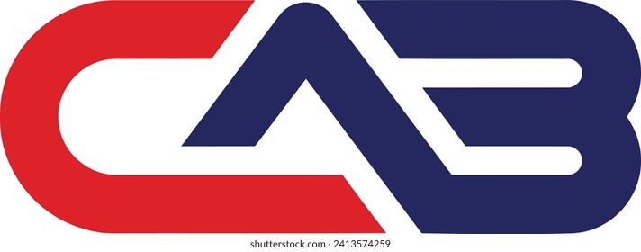 Plantilla con logotipo CAB en un estilo minimalista moderno