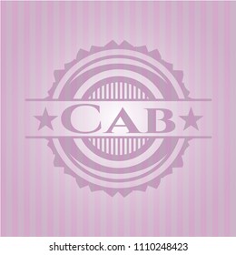  Cab retro pink emblem