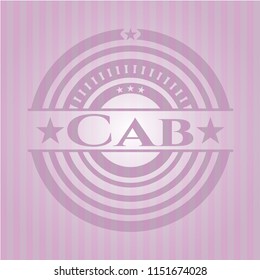 Cab retro pink emblem