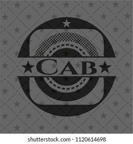 Cab retro style black emblem