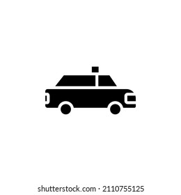 Cab, Taxi, Transportation Solid Icon Design Concept For Web And UI, Simple Icon For Your Project.
