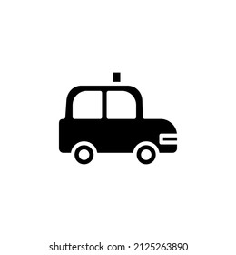 Plantilla De Logotipo De Ilustración De Icono Sólido De Cab, Taxi, Travel, Transportation. Idóneo Para Muchos Fines.