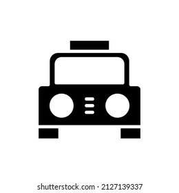 Plantilla De Logotipo De Ilustración De Icono Sólido De Cab, Taxi, Travel, Transportation. Idóneo Para Muchos Fines.