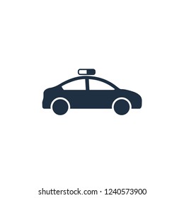 Cab Taxy Car Icon Vector Logo Template