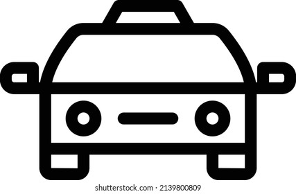 Cab Vector illustration on a transparent background.Premium quality symmbols.Stroke vector icon for concept and graphic design. 