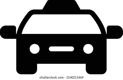 Cab Vektorgrafik auf transparentem Hintergrund.Hochwertige Symbole.Glyphen Vektorsymbol für Konzept und Grafikdesign. 