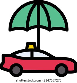 ilustración del vector de cabina en un fondo transparente. Símbolos de calidad premium. Icono vectorial de trazo para el concepto y diseño gráfico.
