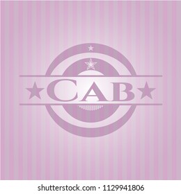 Cab vintage pink emblem