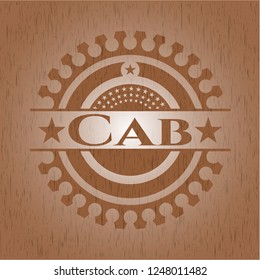 Cab wood emblem