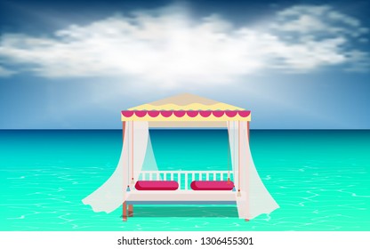 Cabana At The Beach