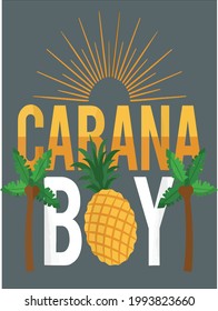 Cabana Boy Pool Party Mens Boys Gift Design Vector Illustration For Use In Design And Print Poster Canvas