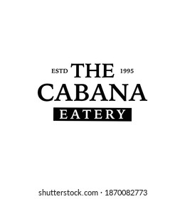 La cosecha del logotipo del Eatery Cabana