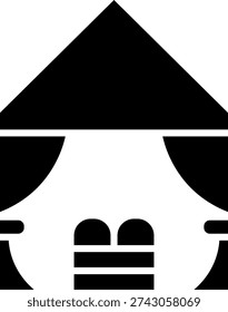 Cabana Glyph Icon Vector Design
