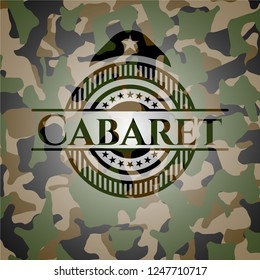 Cabaret on camouflage pattern