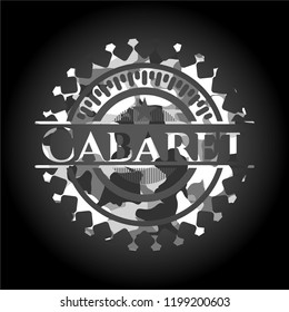 Cabaret on grey camo texture