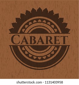 Cabaret retro wood emblem