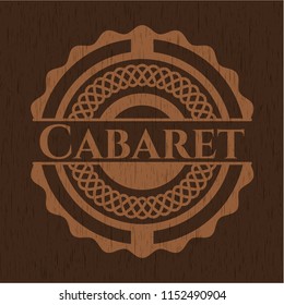 Cabaret retro wood emblem