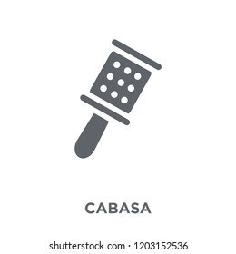 Cabasa icon. Cabasa design concept from Music collection. Simple element vector illustration on white background.