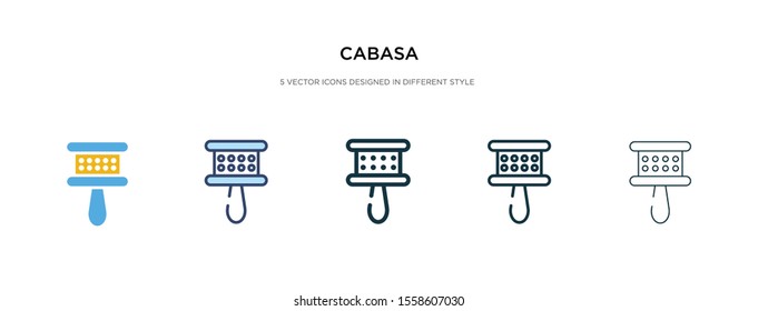 cabasa icon in different style vector illustration. two colored and black cabasa vector icons designed in filled, outline, line and stroke style can be used for web, mobile, ui