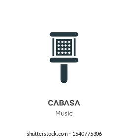 Cabasa vector icon on white background. Flat vector cabasa icon symbol sign from modern music collection for mobile concept and web apps design.