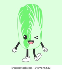 Carácter repollo. Mascota Bok Choy