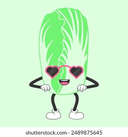 Carácter repollo. Mascota Bok Choy
