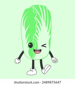 Carácter repollo. Mascota Bok Choy