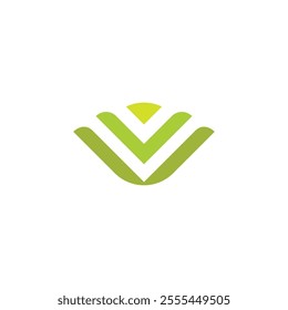 cabbage couliflower simple organic abstract logo vector 