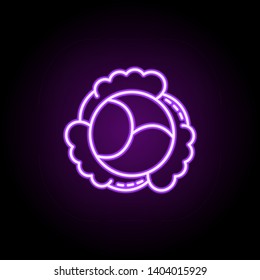 cabbage dusk icon. Elements of Vegetables in multi color style icons. Simple icon for websites, web design, mobile app, info graphics on white background