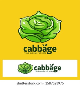 Cabbage Fruit Vector Graphic Logo