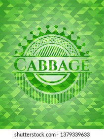 Cabbage green mosaic emblem