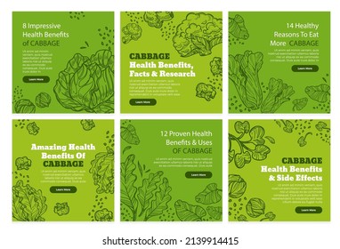 Cabbage with healthy benefits, social media set