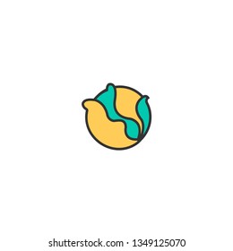 Cabbage icon design. Gastronomy icon vector illustration